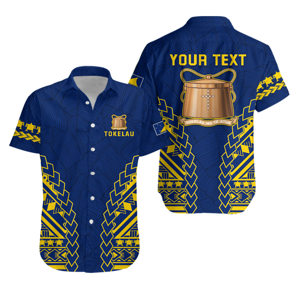 Custom Personalised Tokelau Hawaiian Shirt Coconut Palm Leaf