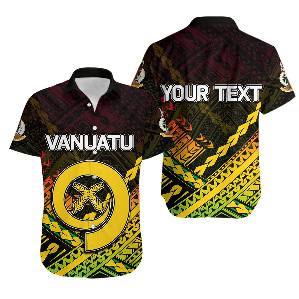Custom PersonalisedVanuatu Hawaiian Shirt Polynesian Style