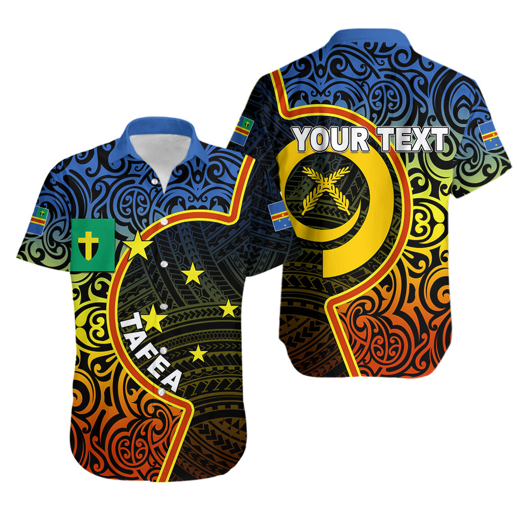 Custom PersonalisedTafea Province Hawaiian Shirt Of Vanuatu Polynesian Flag Color