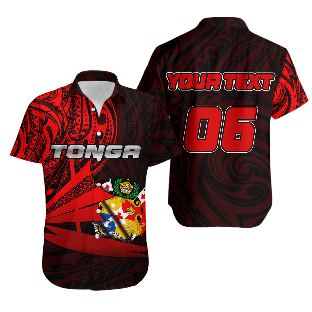 Custom Personalised And Number Tonga Hawaiian Shirt Kalia Polynesian NO.1