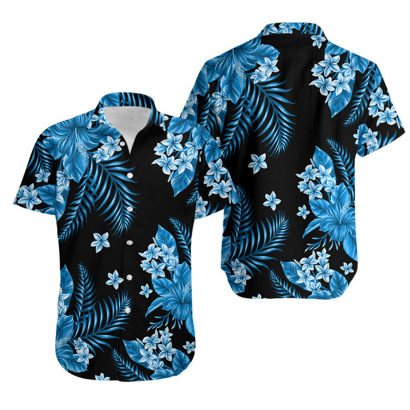 Hawaii Summer Colorful Hawaiian Shirt Light Blue