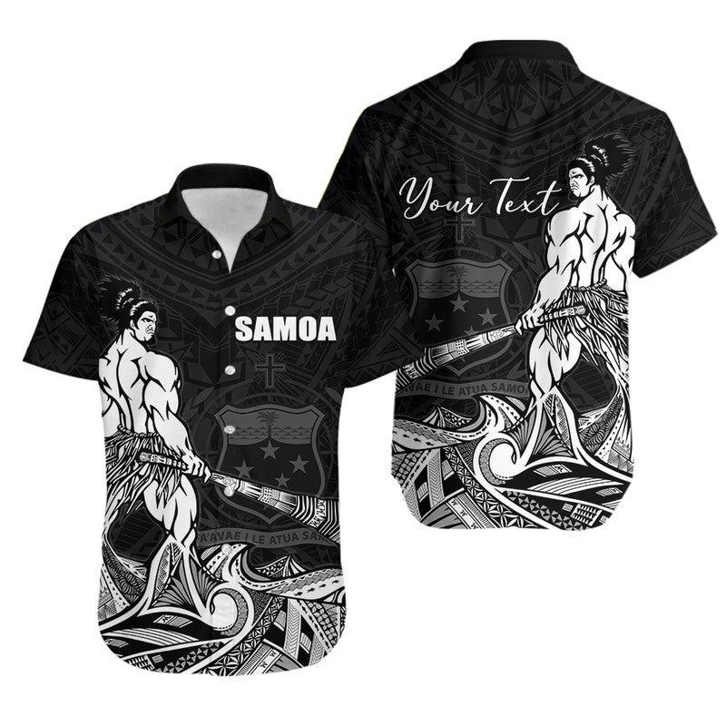 Custom Personalised Samoa Warrior Hawaiian Shirt Polynesian No.2