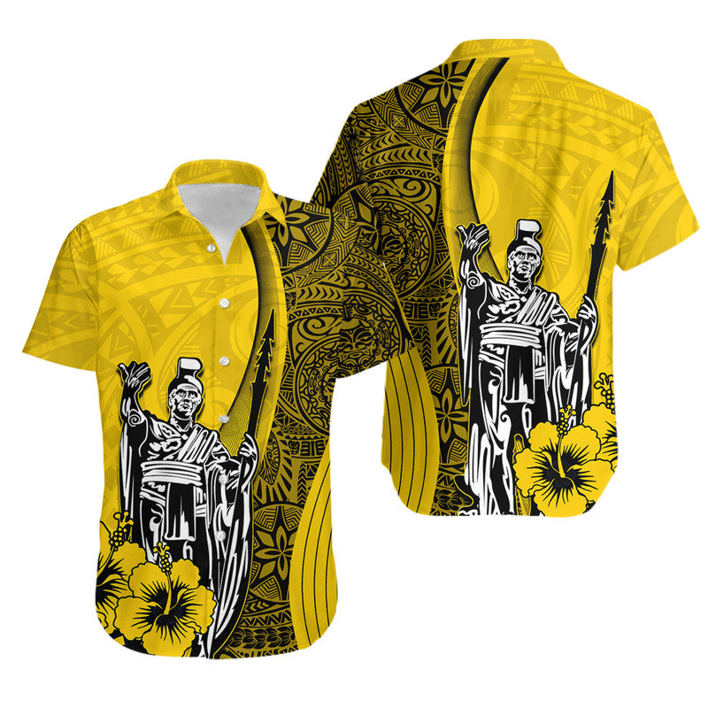 Hawaiian King Kamehameha Hawaiian Shirt Vibe Yellow Style