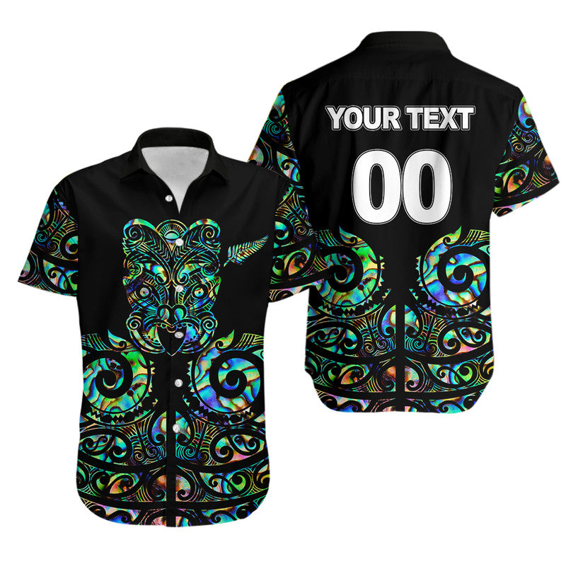 Custom Personalised New Zealand Rugby Hawaiian Shirt - Maori Haka Papua Shell style