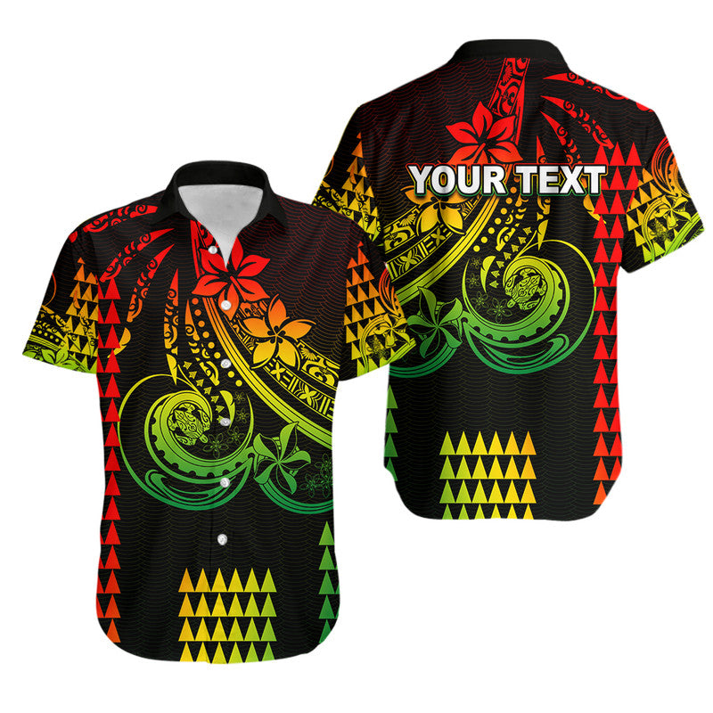 Custom Personalised Kakau Hawaiian Polynesian Hawaiian Shirt Reggae