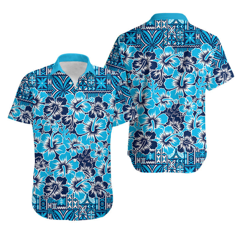 Fiji Hibiscus Festival Hawaiian Shirt Blue