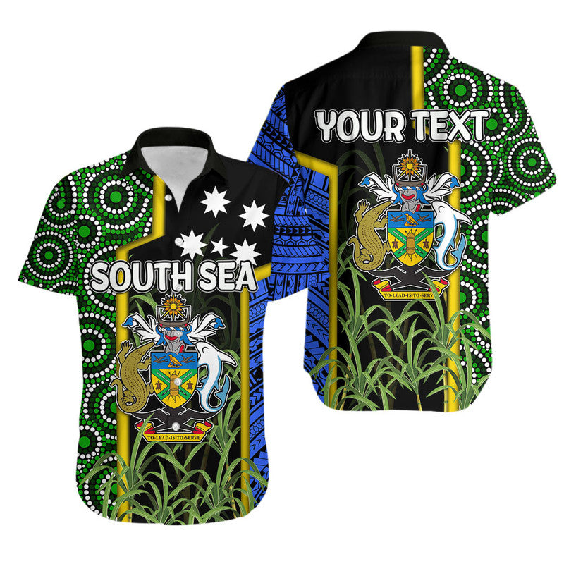 Custom Personalised South Sea Islanders Flag Style Hawaiian Shirt Solomon Islands