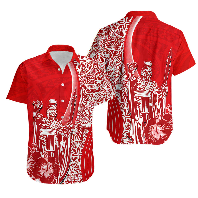 Hawaiian King Kamehameha Hawaiian Shirt Vibe Red Style