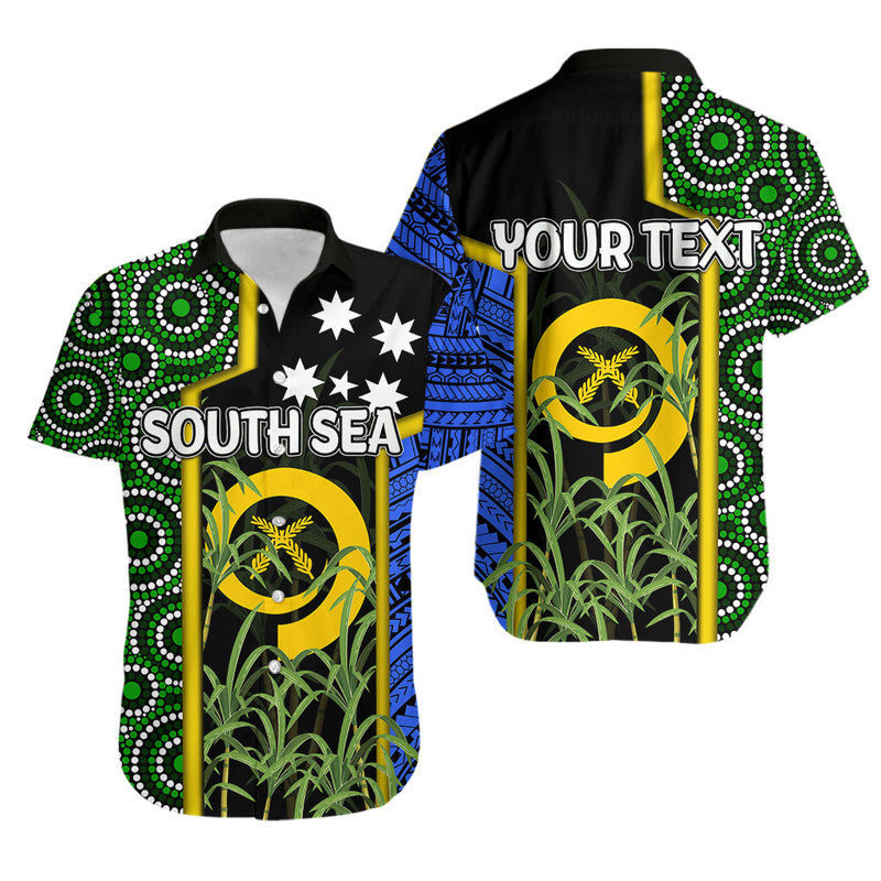 Custom Personalised South Sea Islanders Flag Style Hawaiian Shirt Vanuatu