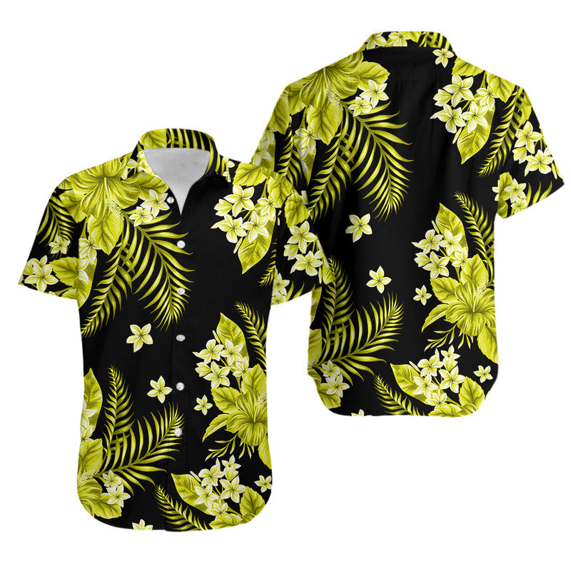 Hawaii Summer Colorful Hawaiian Shirt Yellow