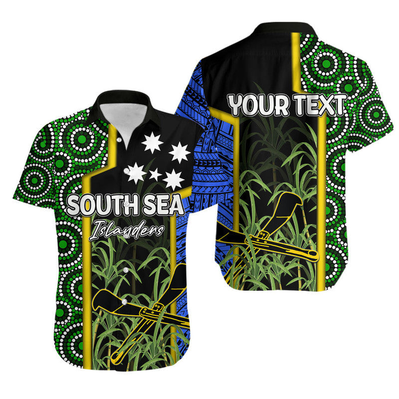Custom Personalised South Sea Islanders Flag Style Hawaiian Shirt Kanaka
