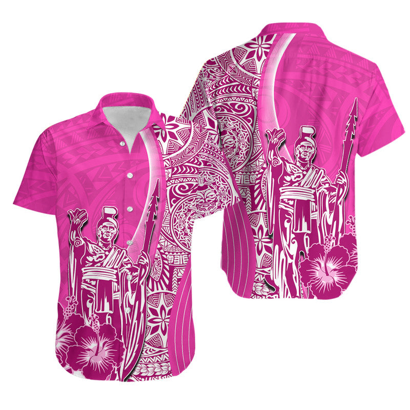 Hawaiian King Kamehameha Hawaiian Shirt Vibe Pink Style
