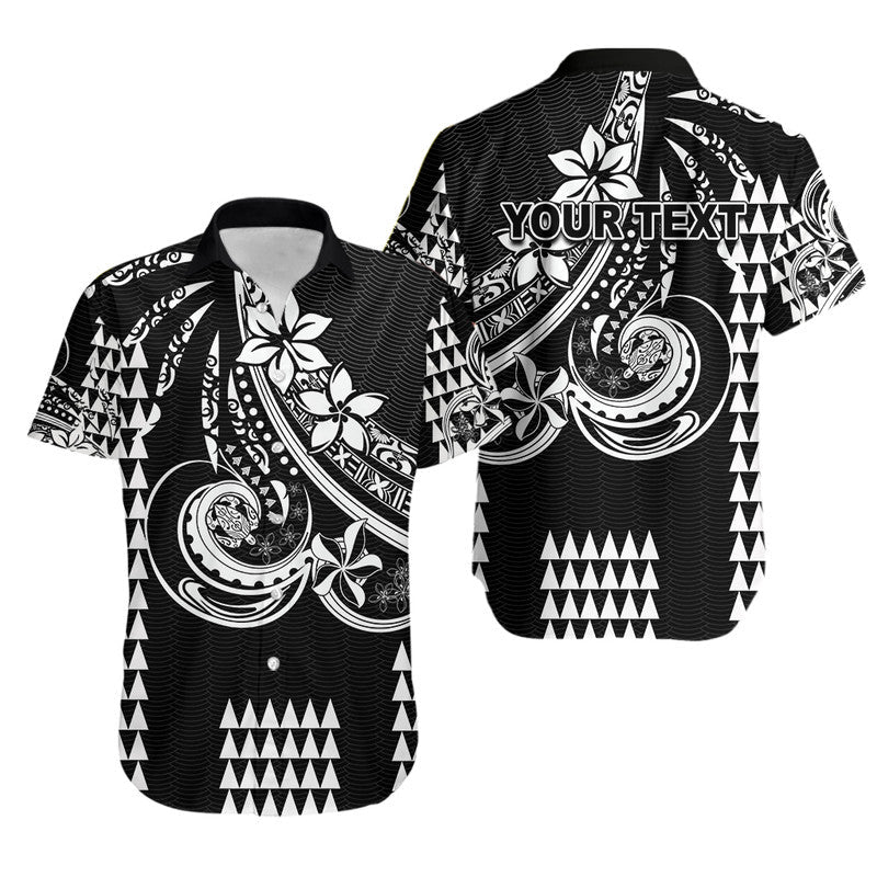 Custom Personalised Kakau Hawaiian Polynesian Hawaiian Shirt Black