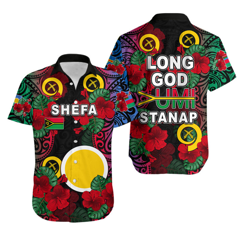 Vanuatu Shefa And Hibiscus Hawaiian Shirt