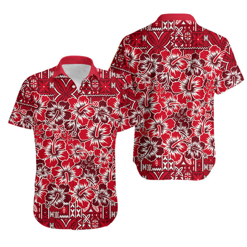 Fiji Hibiscus Festival Hawaiian Shirt Red