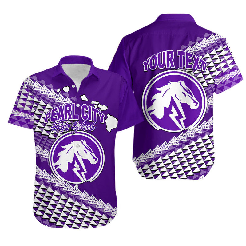 Custom Personalised Pearl City High School Hawaii Hawaiian Shirt