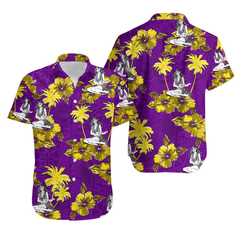 Hawaiian Shirt - Hawaii Summer Hula Girl No.8