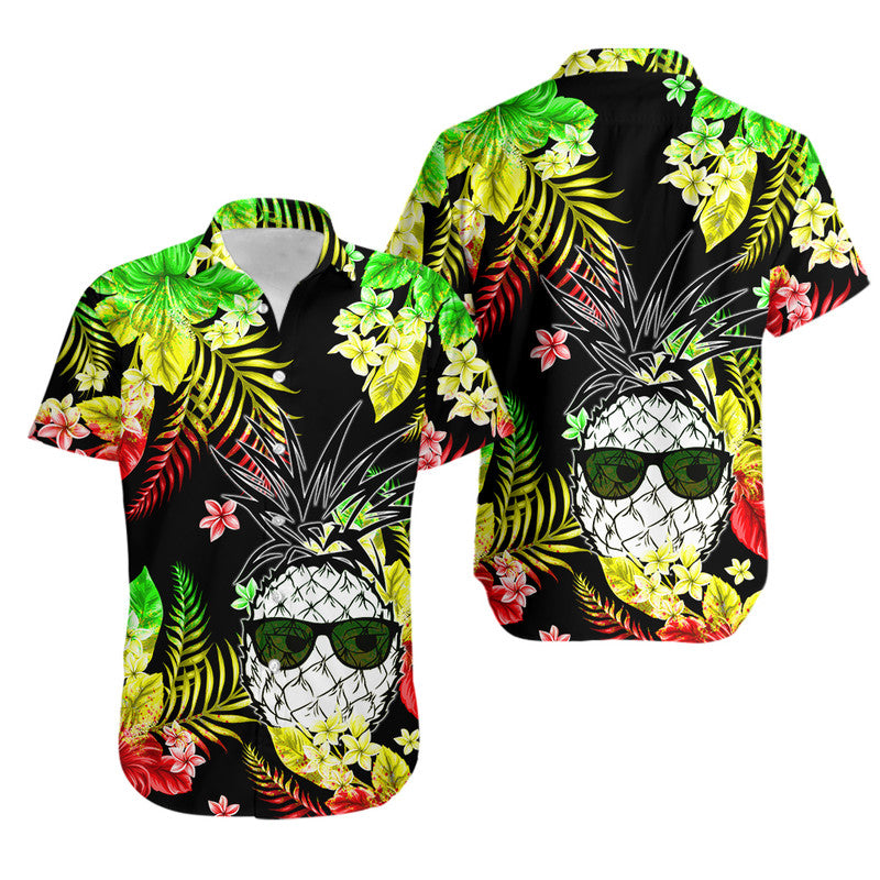 Hawaii Summer Colorful Pineapple Hawaiian Shirt Reggage