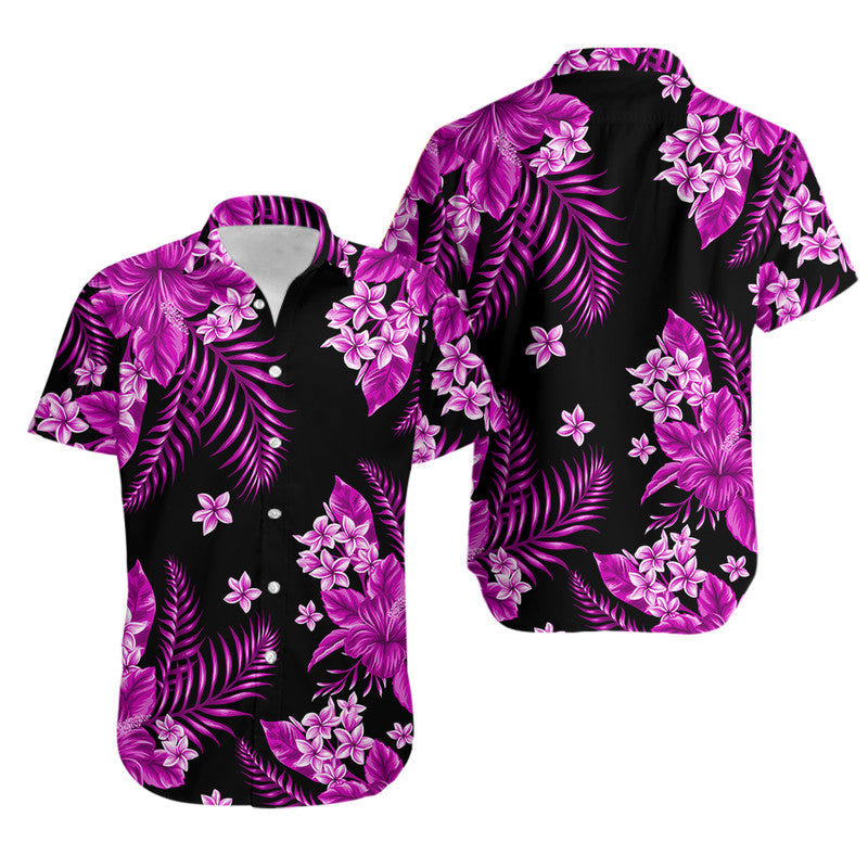 Hawaii Summer Colorful Hawaiian Shirt Purple