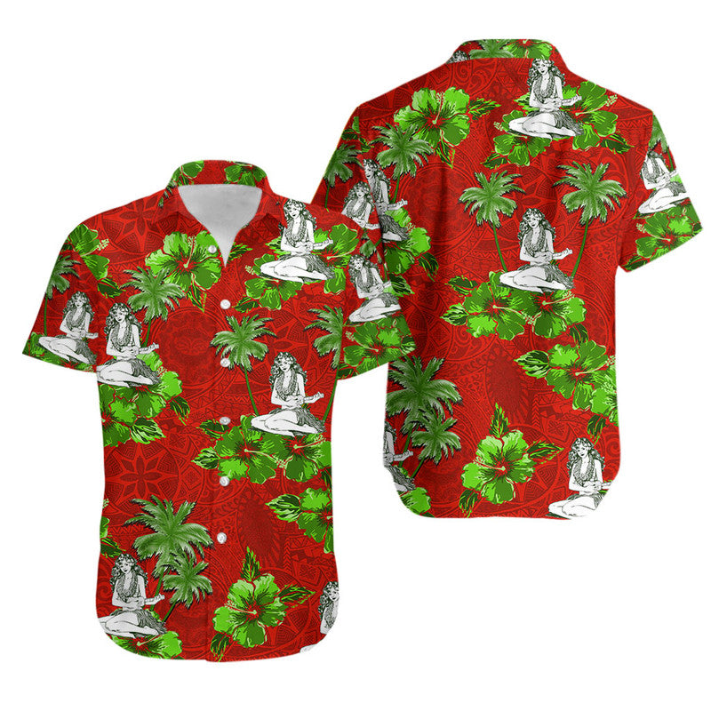 Hawaiian Shirt - Hawaii Summer Hula Girl No.6