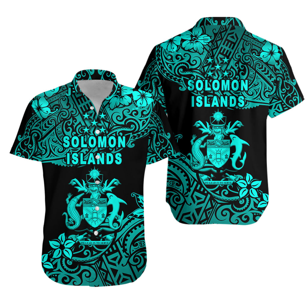 Solomon Islands Hawaiian Shirt Unique Vibes - Turquoise