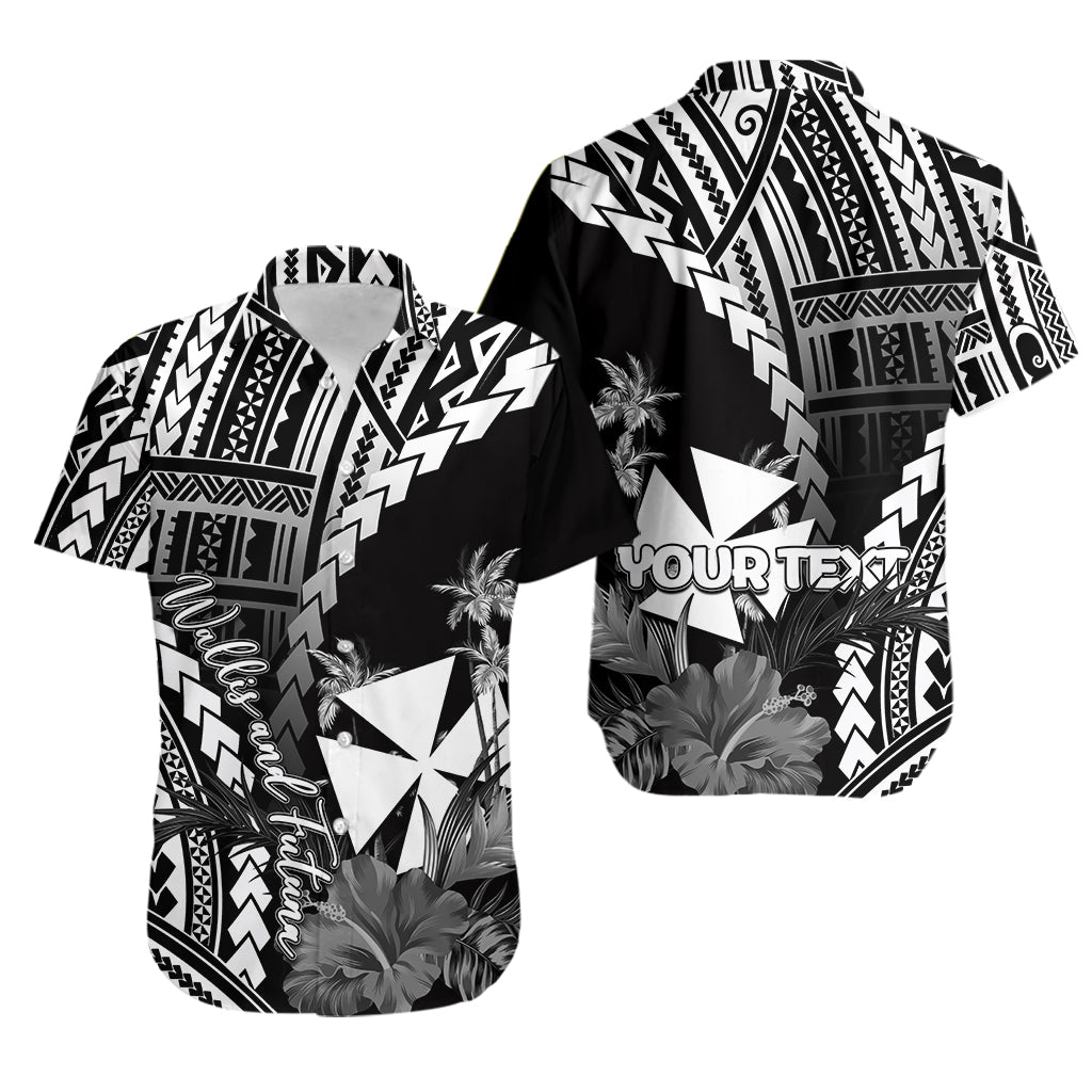 Custom PersonalisedWallis and Futuna Hawaiian Shirt Polynesian Style White Color