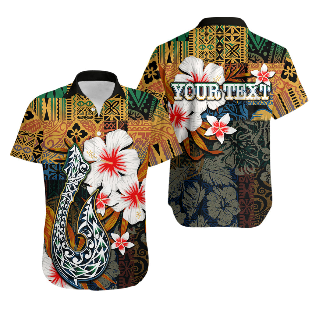 Custom Personalised Hawaii Fish Hook Hawaiian Shirt Style