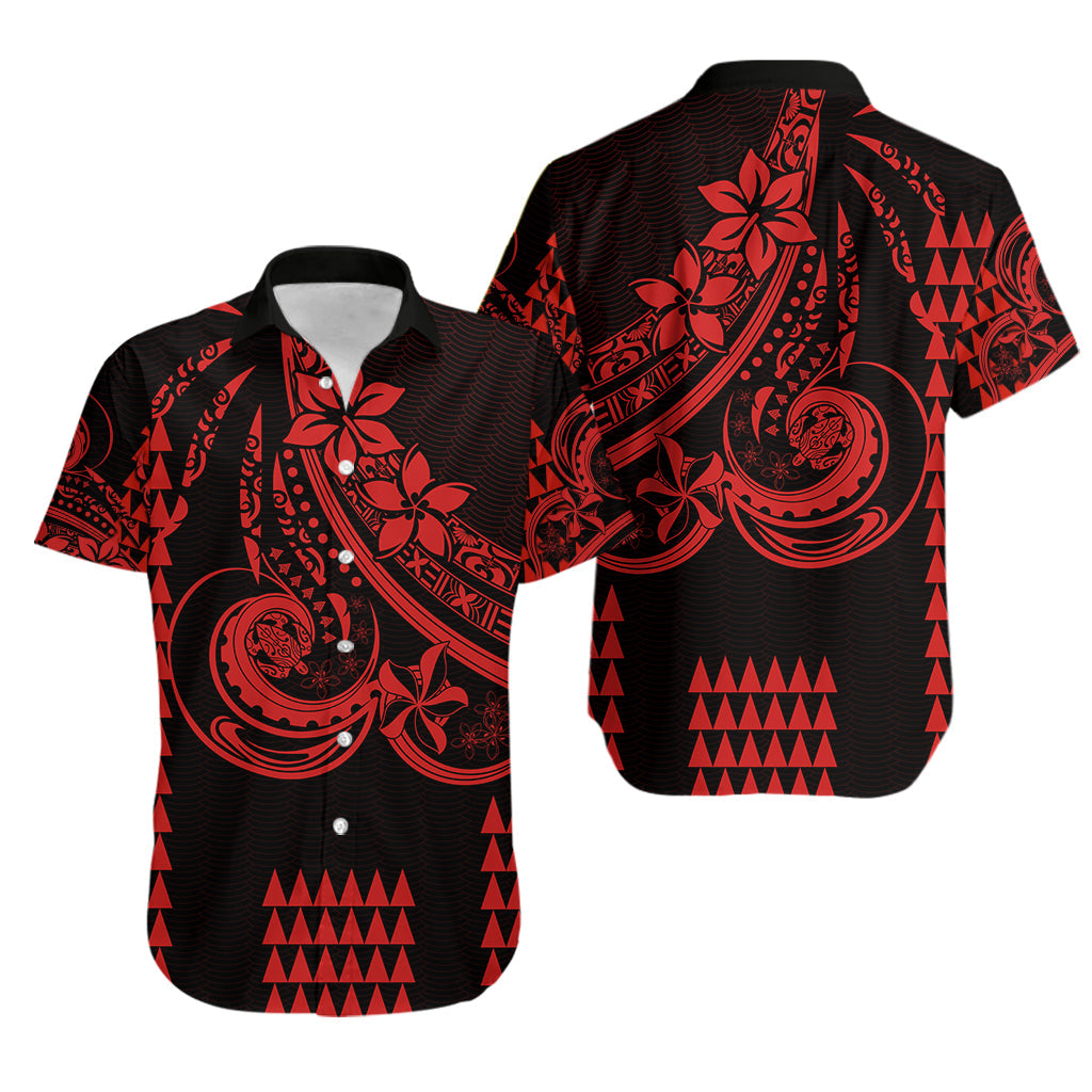 Kakau Hawaiian Polynesian Hawaiian Shirt Red