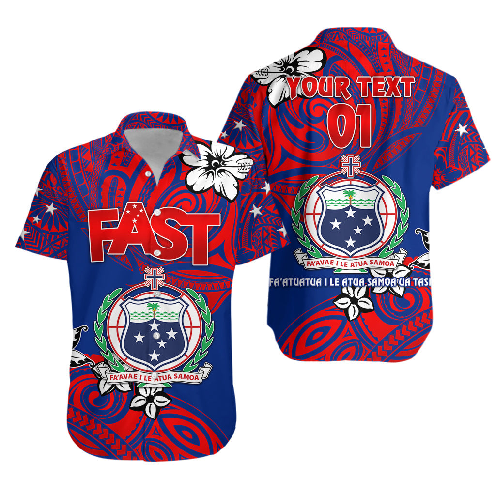 Custom Personalised Samoa FAST Party Hawaiian Shirt Unique Vibes