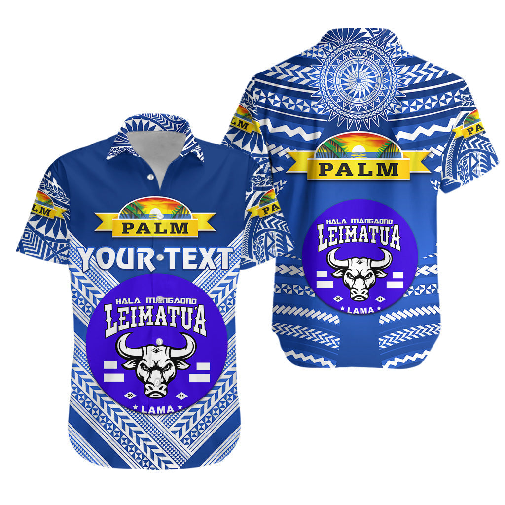 Custom Personalised Mate Ma'a Tonga Hawaiian Shirt Leimatu'a Bulls Creative Style - Blue NO.1