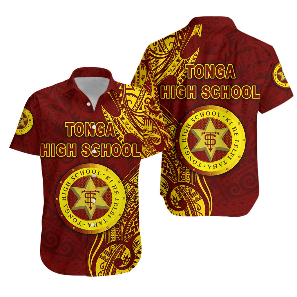 Tonga High School Hawaiian Shirt Simple Vibes - Maroon