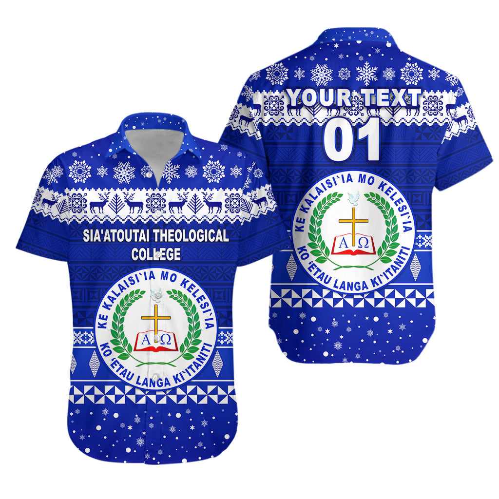 Custom Personalised Sia'atoutai Theological College Christmas Hawaiian Shirt Simple Style