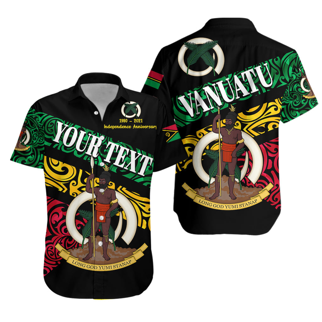 Custom Personalised Vanuatu Special Independence Anniversary Hawaiian Shirt Sporty Style