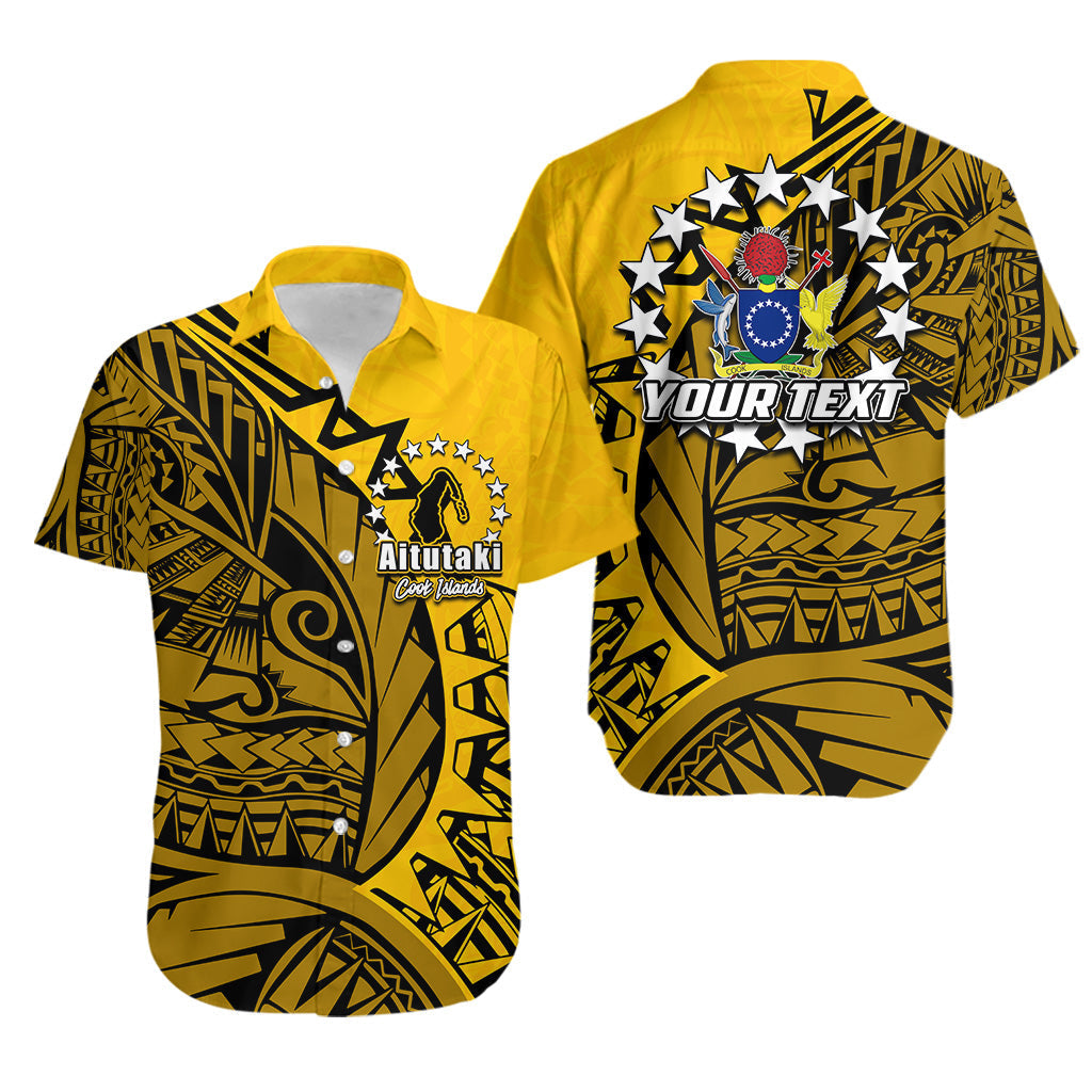 Custom PersonalisedCook Islands Hawaiian Shirt Aitutaki Polynesian Style