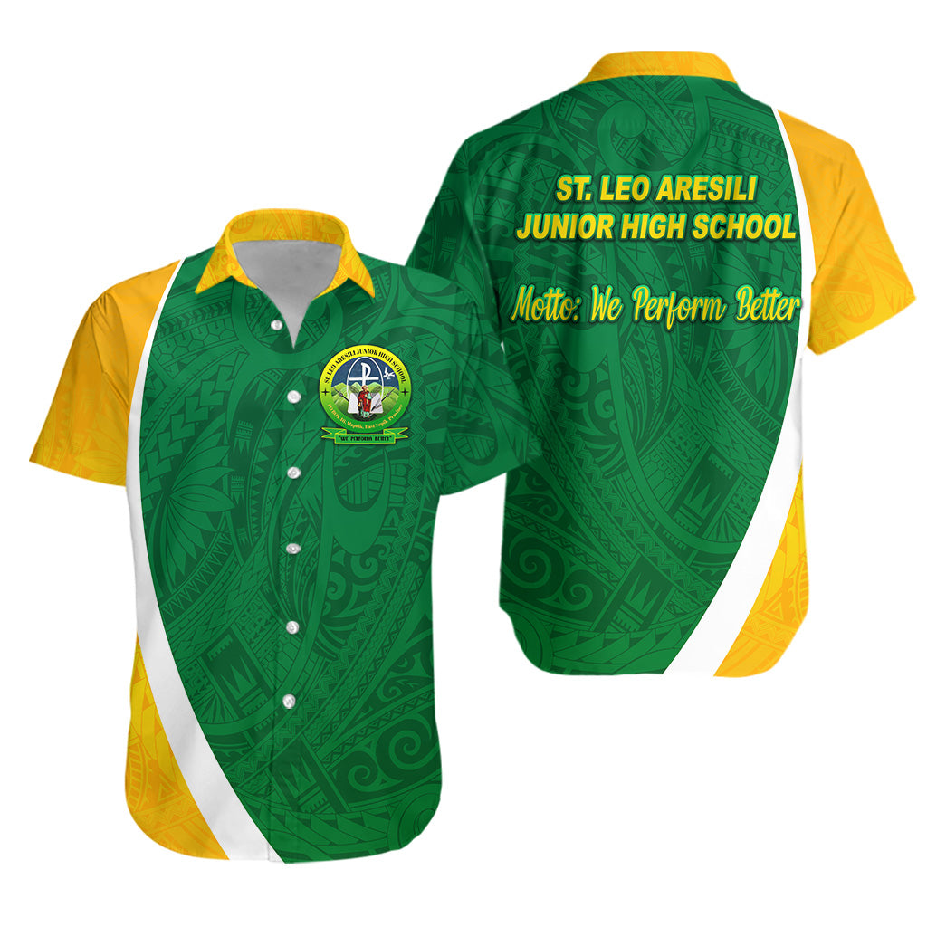 St. Leo Aresili Junior High School Hawaiian Shirt Simplified Version