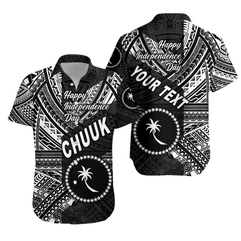 Custom Personalised FSM Chuuk Hawaiian Shirt Happy Independence Day Original Vibes - Black