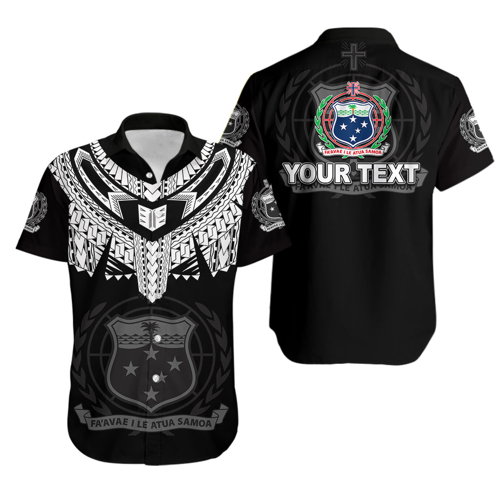 Custom Personalised Samoa Tribal Tattoo Coat Of Arms Hawaiian Shirt No.4