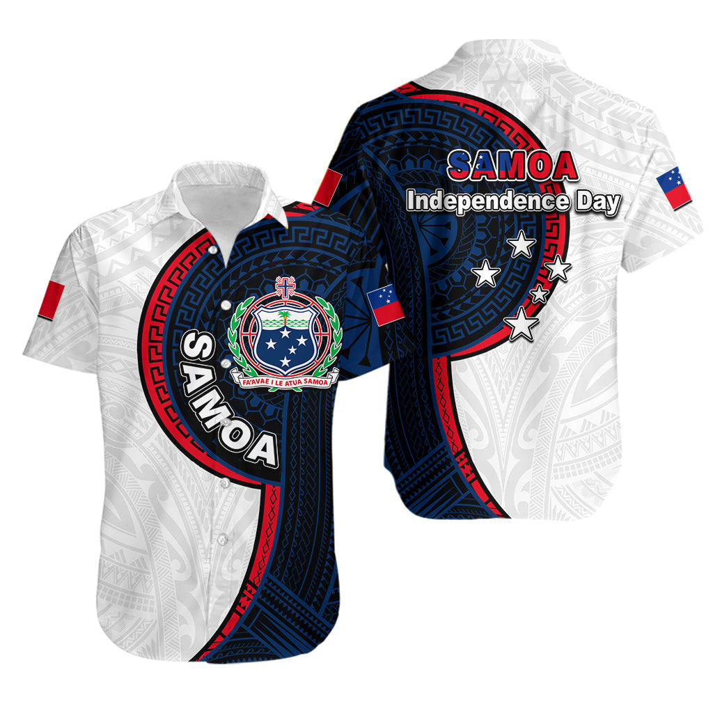 Samoa Independence Day Tribal Tattoo Hawaiian Shirt No.3
