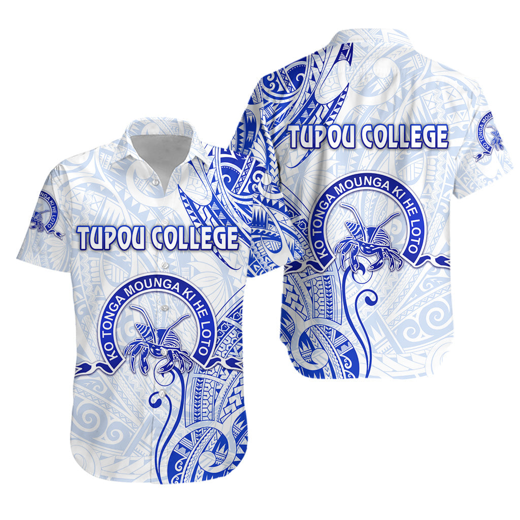 Tonga Tupou College Hawaiian Shirt Simple Vibes - White