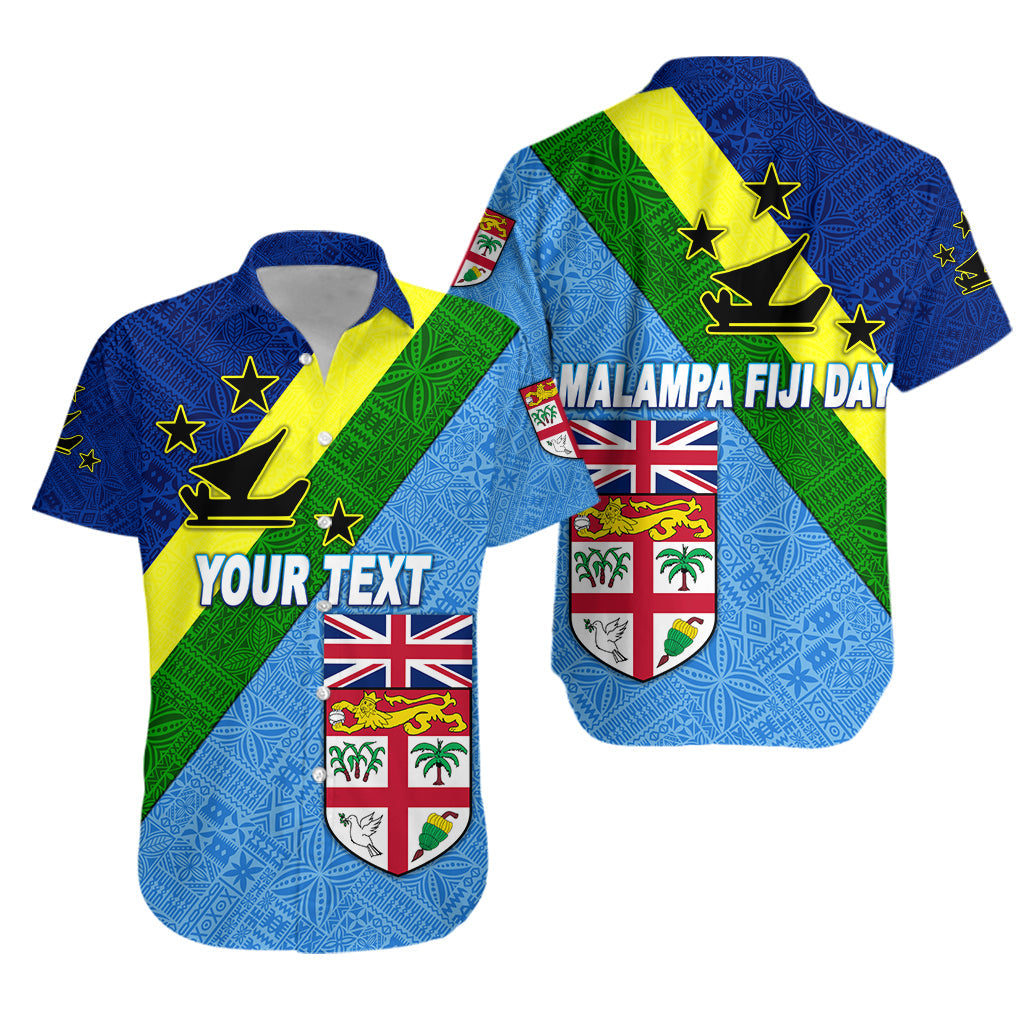 Custom Personalised Vanuatu Malampa And Fiji Day Hawaiian Shirt Simple Style