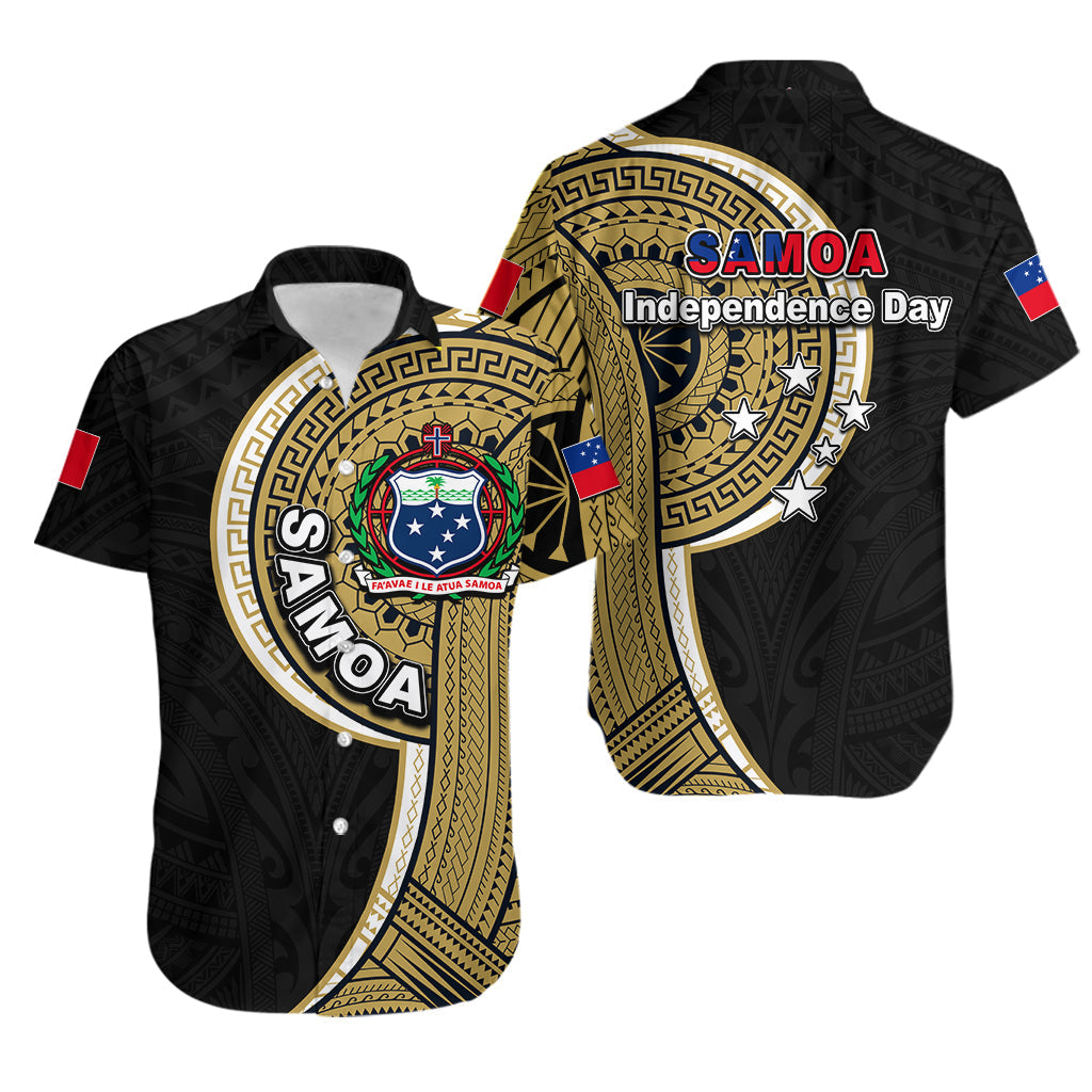 Samoa Independence Day Tribal Tattoo Hawaiian Shirt No.2