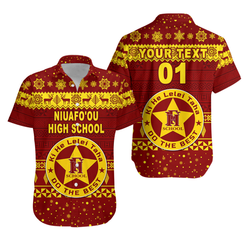 Custom Personalised Niuafo'ou High School Christmas Hawaiian Shirt Simple Style