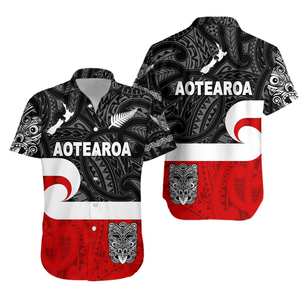 Maori Aotearoa Haka Hawaiian Shirt New Zealand Simple