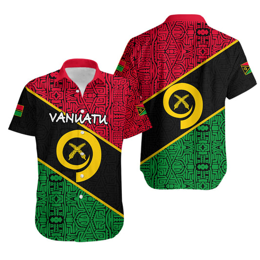 Vanuatu Flag Hawaiian Shirt All Over Print