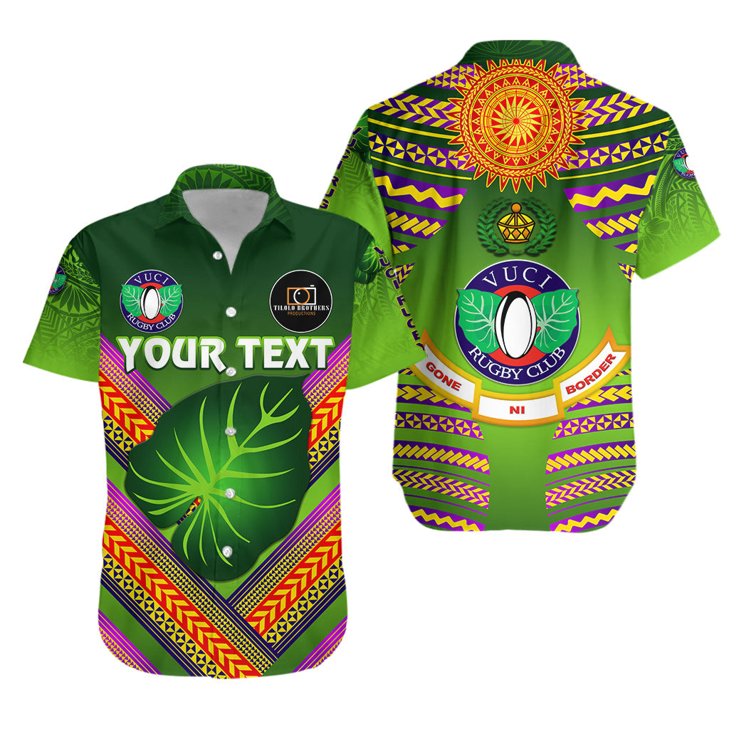 Custom Personalised Fiji Vuci Rugby Club Hawaiian Shirt Creative Style - Green