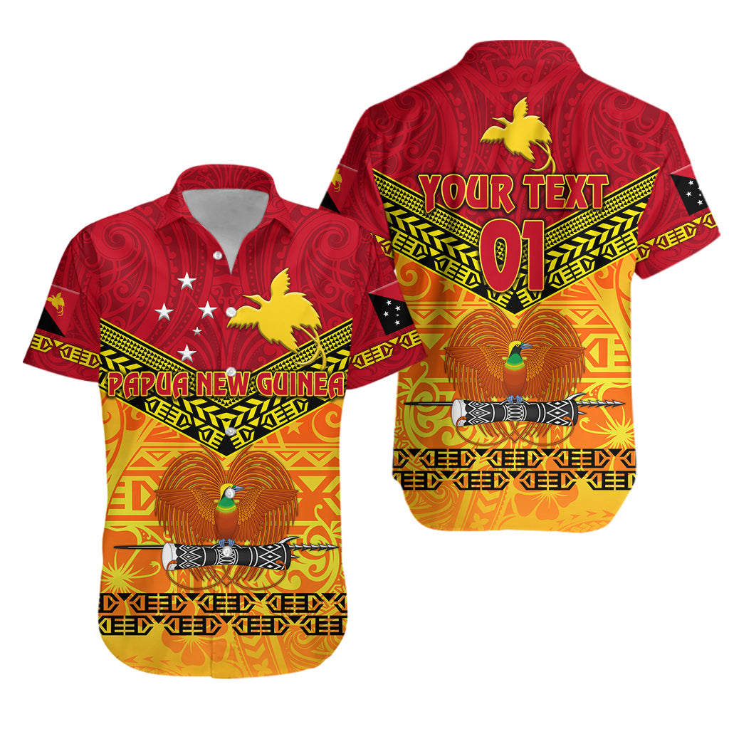 Custom Personalised Papua New Guinea Kumuls Hawaiian Shirt Simple Style - Red Vibes