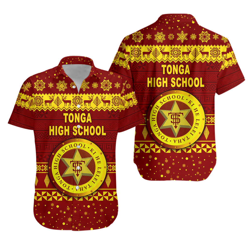 Tonga High School Christmas Hawaiian Shirt Simple Style