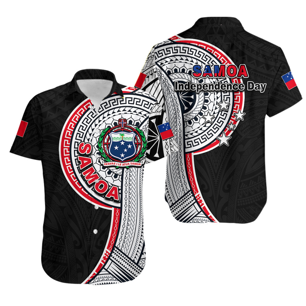 Samoa Independence Day Tribal Tattoo Hawaiian Shirt No.4