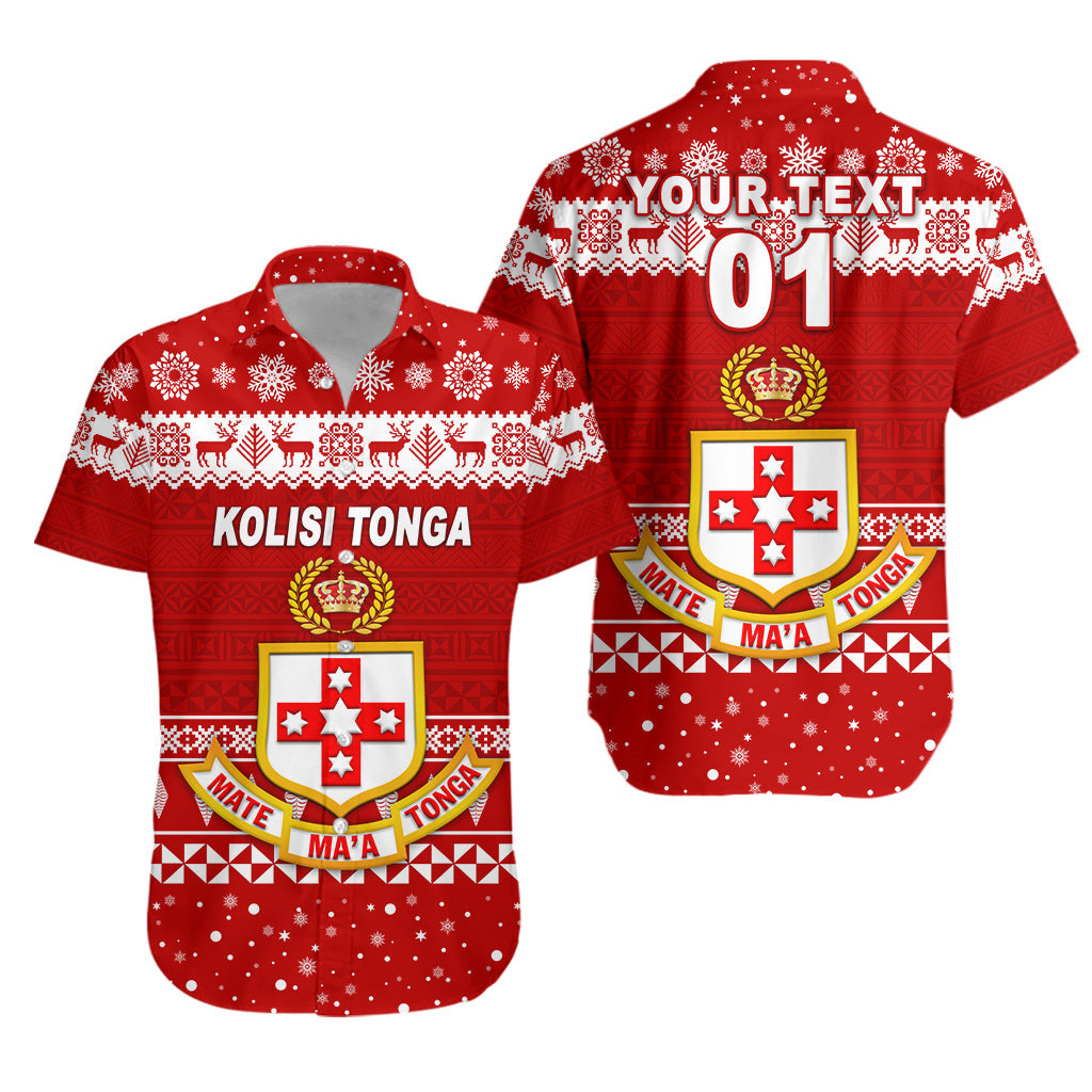 Custom Personalised Kolisi Tonga College Christmas Hawaiian Shirt Simple Style