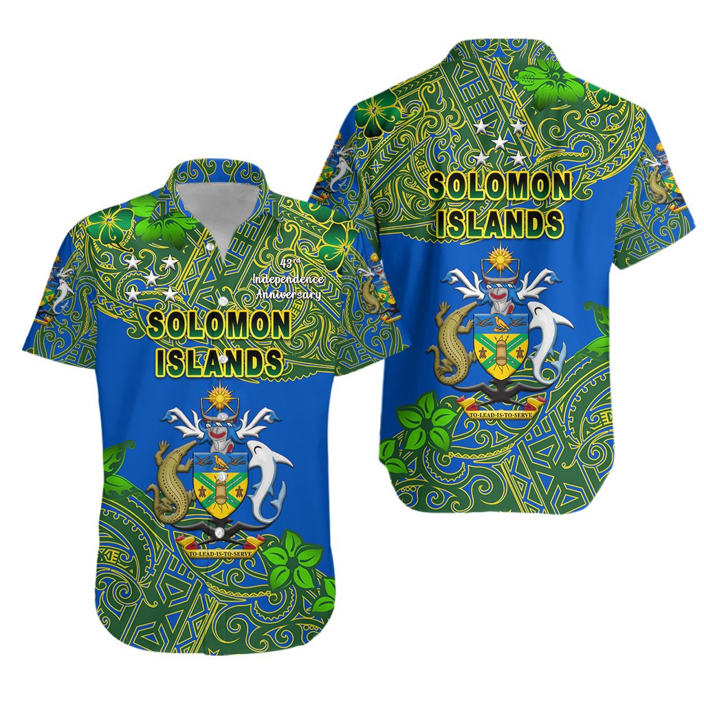 Solomon Islands Hawaiian Shirt 43rd Independence Anniversary - Unique Vibes